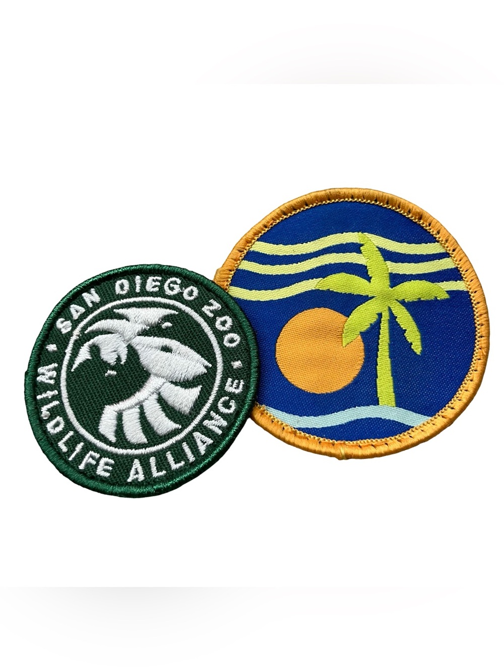 San Diego Zoo Wildlife Alliance Patch Embroidered Souvenir Round + Sunset Beach